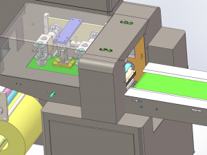 pillow mask packing machine Model 3D