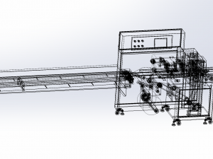 pillow mask packing machine Model 3D