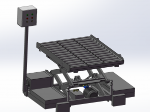 scissor lifting platform machine assembly Modèle 3D
