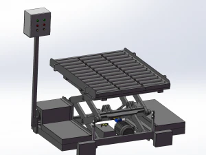 scissor lifting platform machine assembly 3D Model