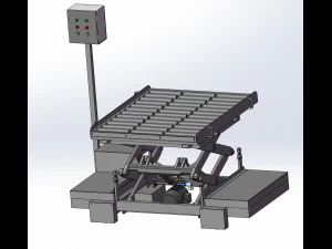scissor lifting platform machine assembly 3D Model