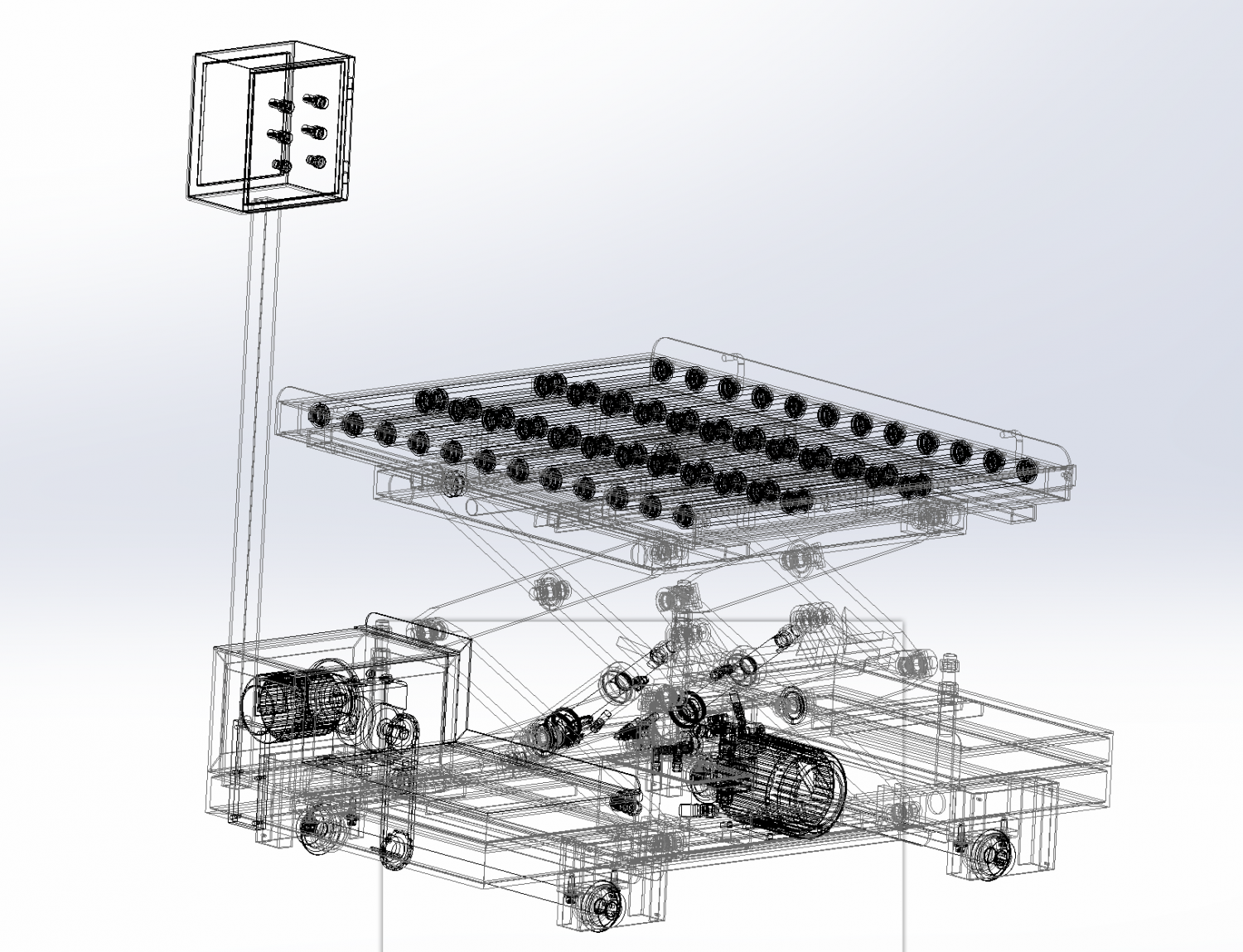 Моторизированная платформа на станок. Cage assembling Machines.