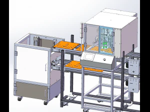automatic screw machine production line 3D Model