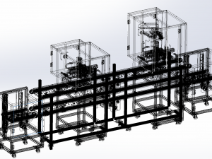 automatic screw machine production line 3Dモデル