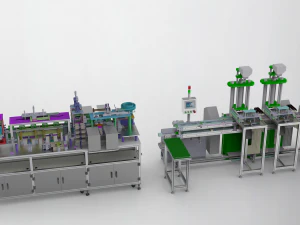 यूएसबी केबल उत्पादन उपकरण 3D मॉडल