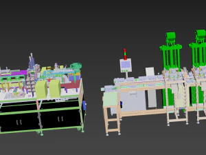usb cable production equipment 3D Model