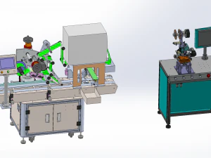 assembly of laminating machines 3D Model
