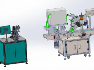 assembly of laminating machines 3D Model
