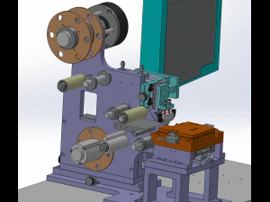 assembly of laminating machines 3D Model