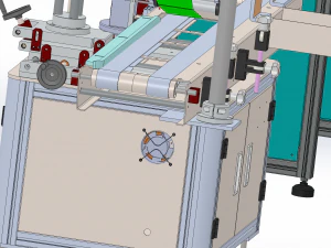 assembly of laminating machines 3D Model