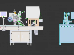 assembly of laminating machines 3D Model