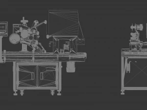 assembly of laminating machines 3D Model