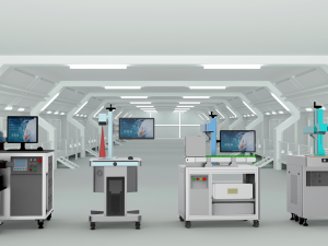 optical fiber laser marking machines assembly 3D Model