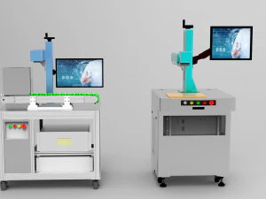 optical fiber laser marking machines assembly 3D Model