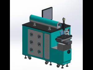 optical fiber laser marking machines assembly 3D Модель