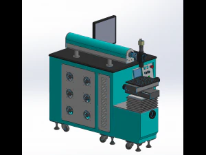 optical fiber laser marking machines assembly 3D Model