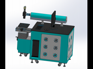 optical fiber laser marking machines assembly 3D Модель