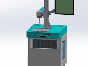 optical fiber laser marking machines assembly 3D Модель