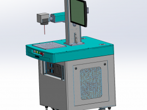 optical fiber laser marking machines assembly 3D Модель