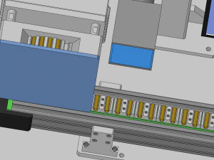 optical fiber laser marking machines assembly 3D Model