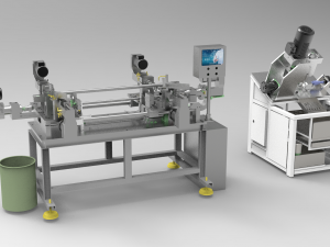 round product drilling and chamfering machine 3D Model