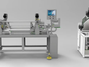 round product drilling and chamfering machine 3D Model