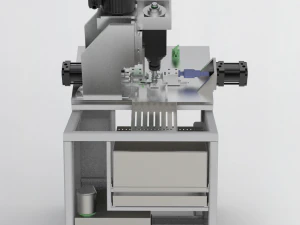 round product drilling and chamfering machine 3D Model
