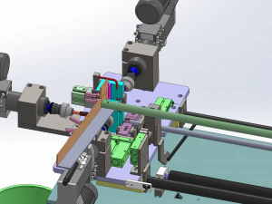 round product drilling and chamfering machine 3D Model
