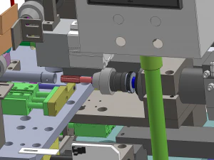 round product drilling and chamfering machine 3D Model