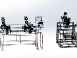round product drilling and chamfering machine 3D Model