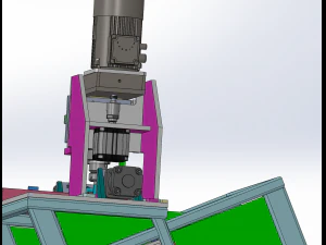 round product drilling and chamfering machine 3D Model