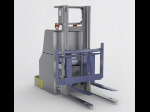 industrial forklift assembly 3D 模型
