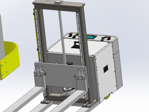 industrial forklift assembly 3D 模型