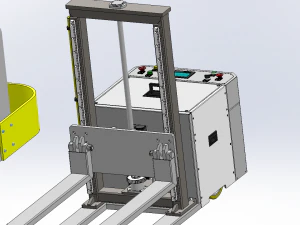 industrial forklift assembly 3D Model
