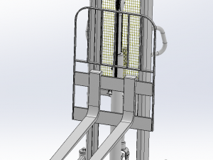 industrial forklift assembly 3D 模型