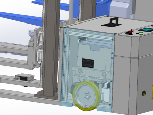 industrial forklift assembly 3D 模型