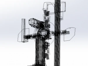industrial forklift assembly 3D Model