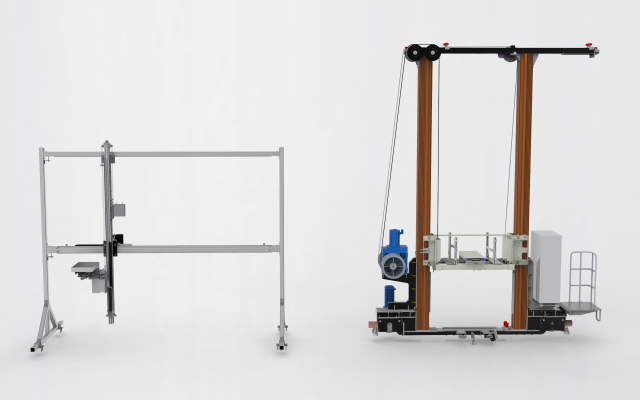 gantry stacker assembly 3D Model .c4d .max .obj .3ds .fbx .stl .blend 
