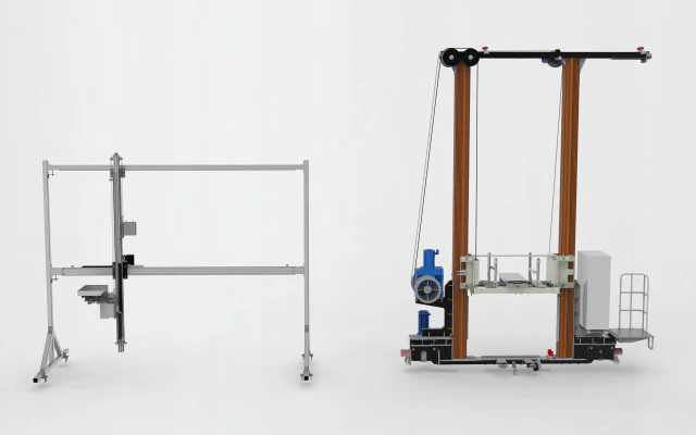 gantry stacker assembly 3D Model .c4d .max .obj .3ds .fbx .stl .blend