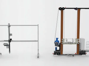 conjunto de apilador de p&oacute;rtico Modelo 3D