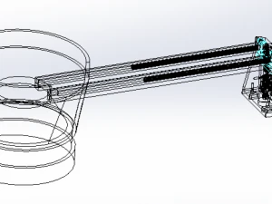 vibrating plate feeding mechanism 3D Model