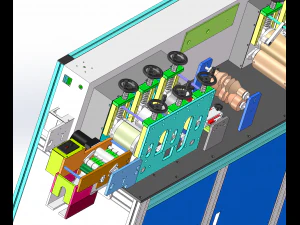 front of face mask machine 3D Model