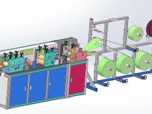front of face mask machine 3D Model