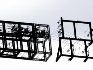 front of face mask machine 3D Model