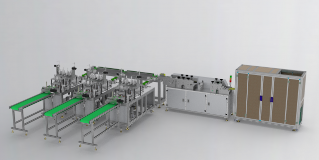 three line facemask machine 3D Model .c4d .max .obj .3ds .fbx .stl .blend 