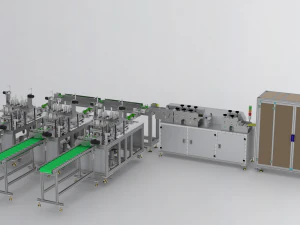 three line facemask machine 3D Model