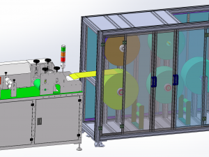 three line facemask machine 3D Model