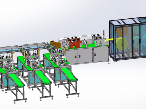 three line facemask machine 3D Model