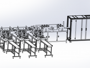 three line facemask machine 3D Model