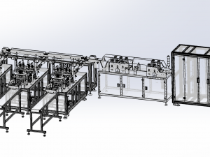 three line facemask machine 3D Model